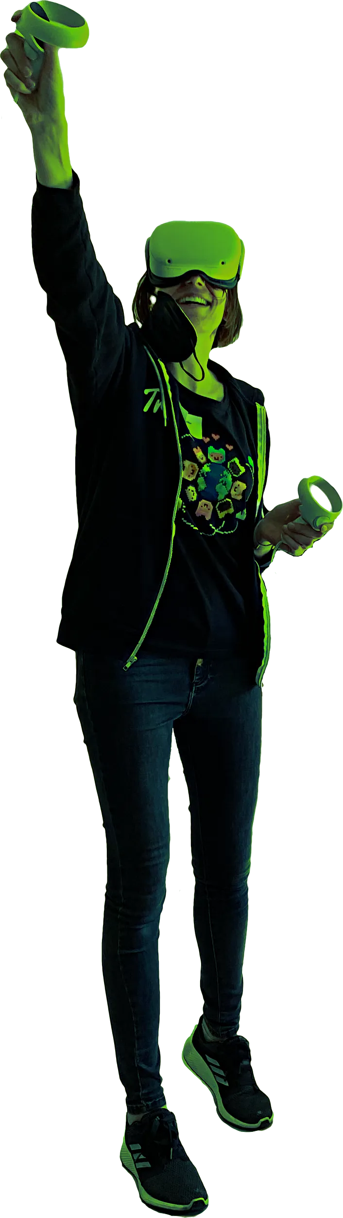 Image of Krissi with AR headset